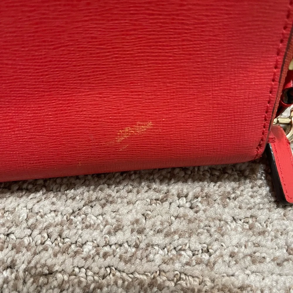Coach Coral Wristlet Small Bag‎ Zipper Clutch